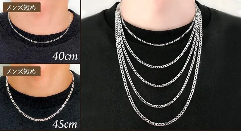 RaHash Men's Chain Necklace được làm từ chất liệu bạc cao cấp