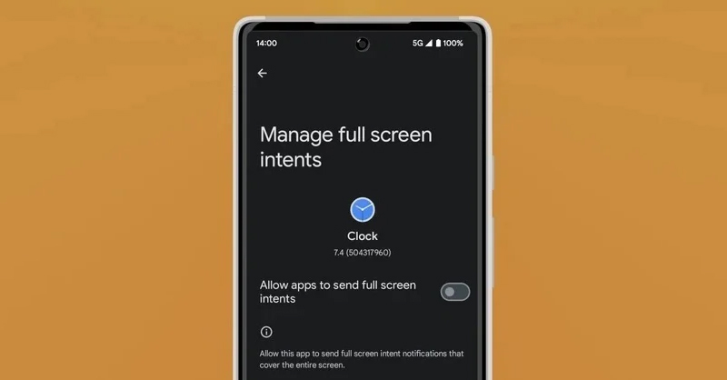 Android 14 có thể cho phép tắt quyền gửi quảng cáo fullscreen trên app