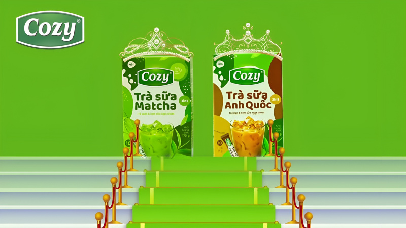 Hướng dẫn sử dụng và cách bảo quản trà sữa Cozy 3in1 vị matcha và vị Anh Quốc