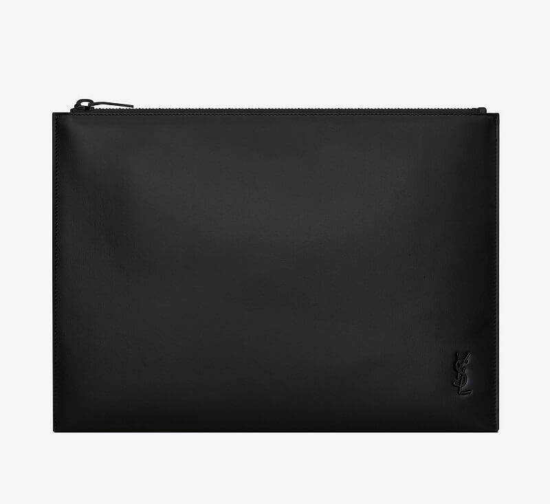 Túi Saint Laurent Matte Leather Tiny Monogram Zip Tablet Holder