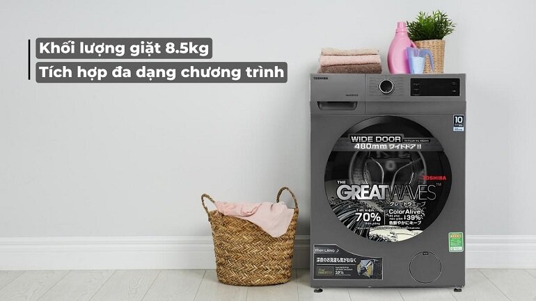 Máy giặt Toshiba Inverter 8.5 Kg TW-BK95S3V (SK) có giá tham khảo 7.490.000đ tại hamyshop.vn