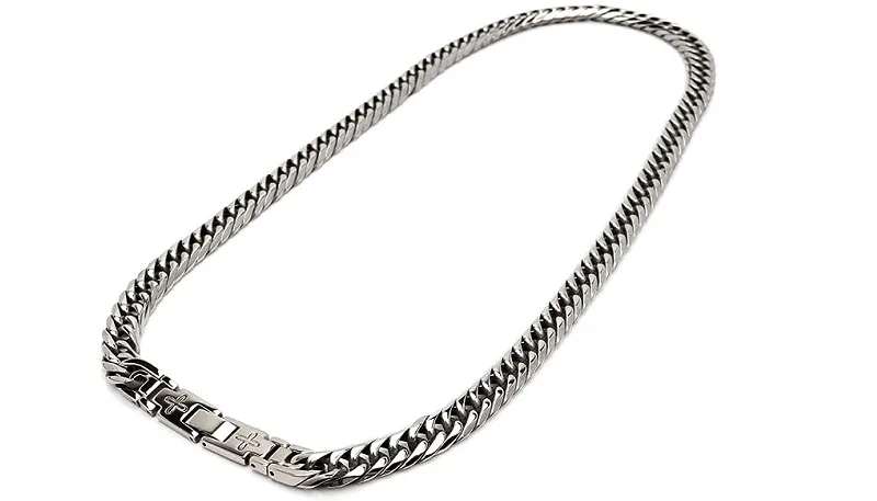 KYASYA Men’s 6-Sided Cut Double Kihei Chain Necklace được chế tác rất công phu và tỉ mỉ