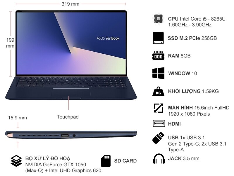 Laptop Asus Zenbook UX533FD-A9035T