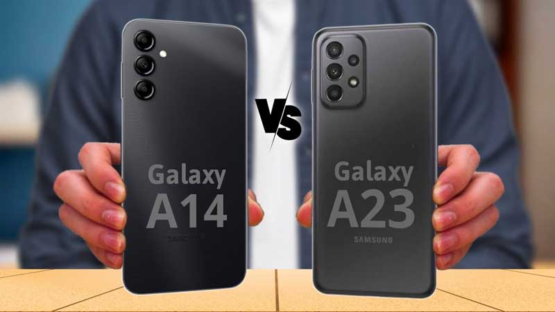 So sánh Samsung A14 và A23