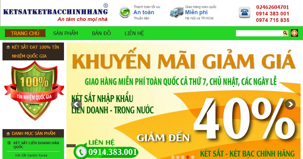 két sắt két bạc chính hãng