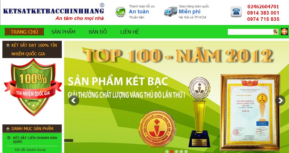 két sắt két bạc chính hãng