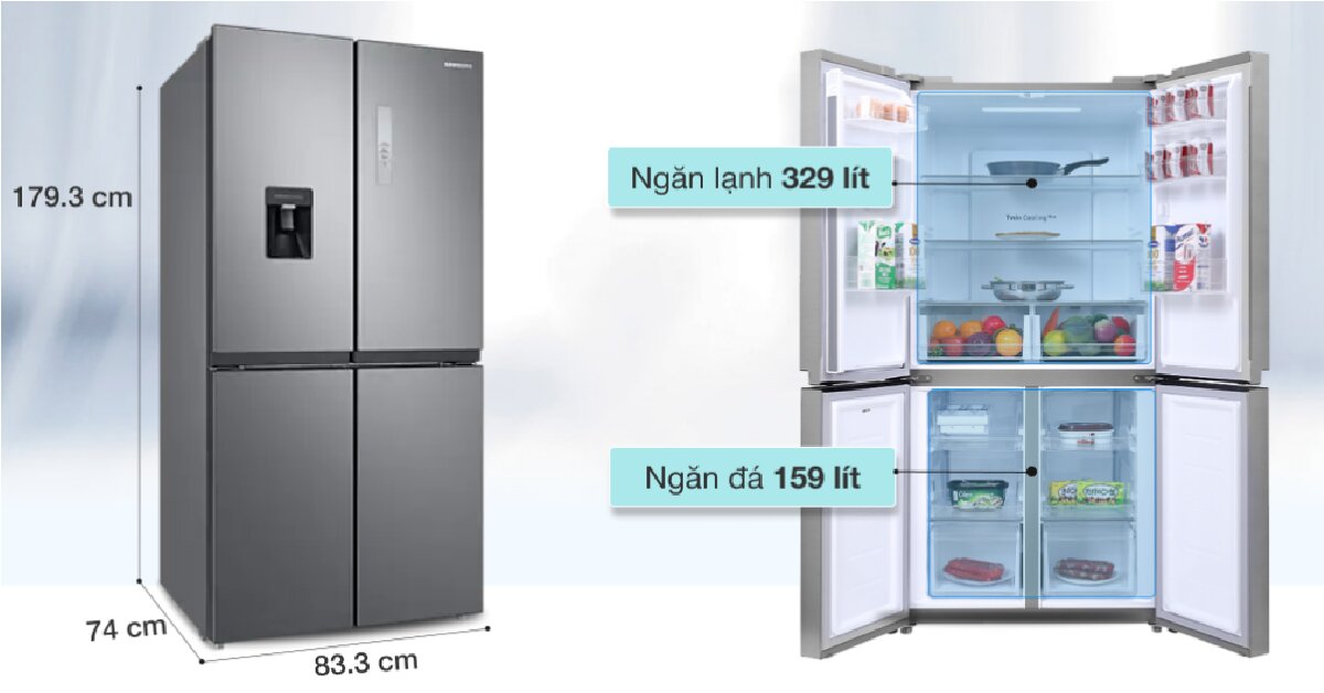 5 lý do bạn nên chọn mua tủ lạnh Samsung Inverter 488 lít RF48A4010M9/SV