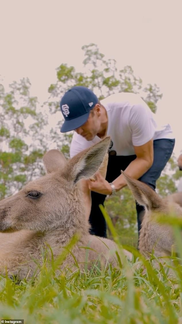 On Tuesday, the legendary quarterback posted an Instagram video of his visit to a zoo in Brisbane with his entourage, meeting and feeding kangaroos and other animals