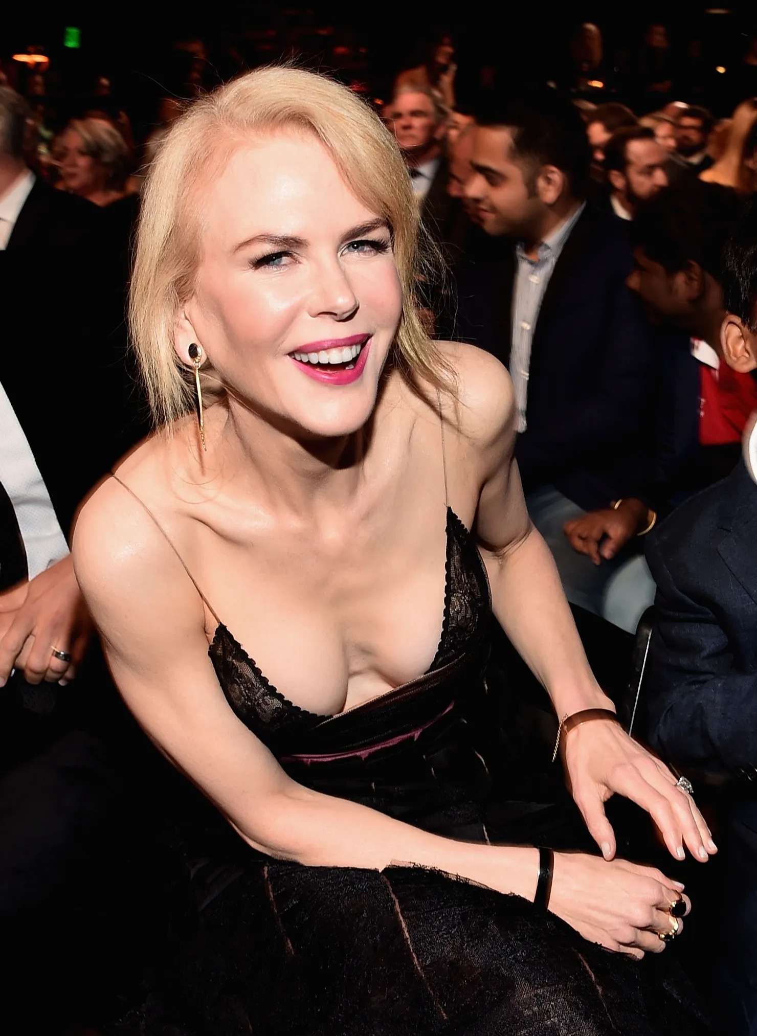 Nicole Kidman (seen here in 2017) has likely had a facelift to lift her jawline at some point, said an expert