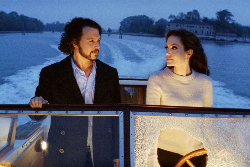 Johnny Depp and Angelina Jolie in "The Tourist."