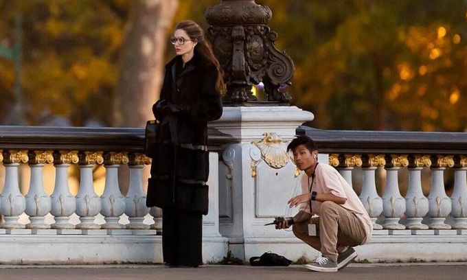 Angelina Jolie’s Vietnamese-born son assists mother on shoot