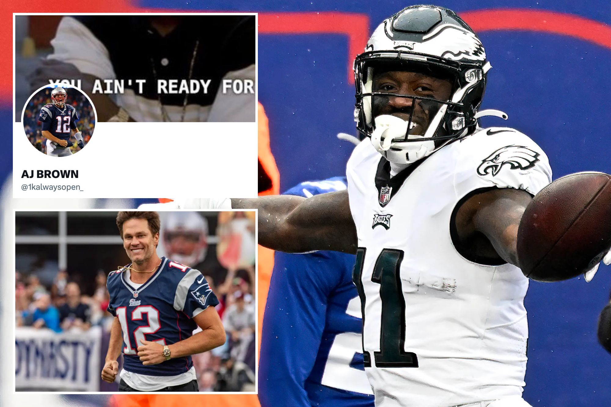 A.J. Brown changes profile picture to Tom Brady as trade rumors swirl