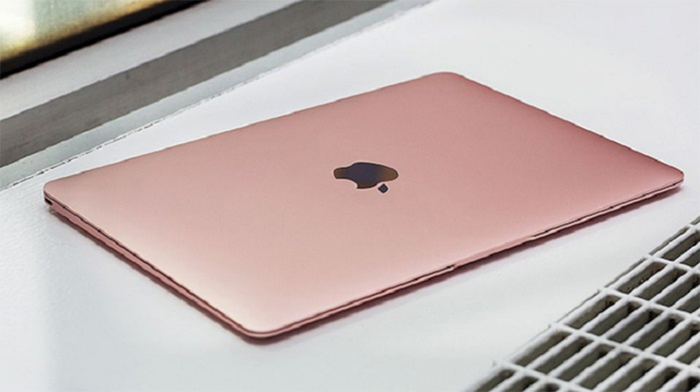 Màu vàng hồng tạo nên sự đặc biệt cho phiên bản macbook 12 inch 2016