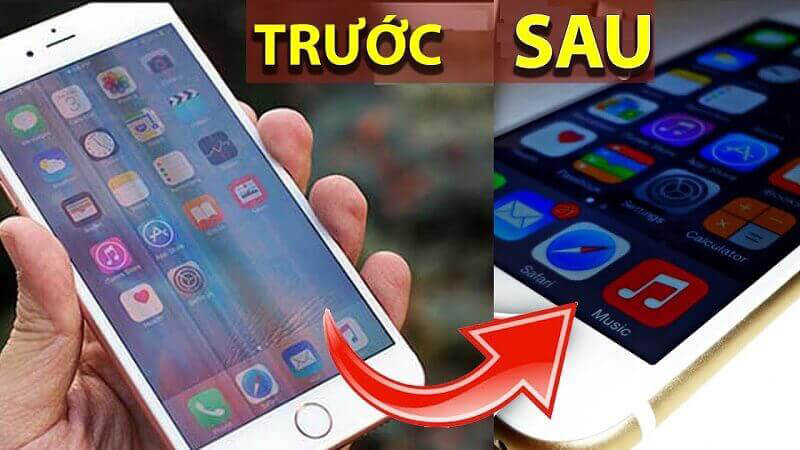 Màn hình iPhone bị sọc