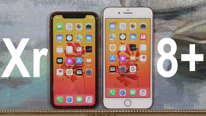 iPhone XR trang bị con chip mạnh nhất của hãng năm 2018 là bản A12, iPhone 8 Plus chỉ chạy chip Apple A11. 