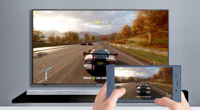 Tivi LG 70NANO76SQA hỗ trợ trình chiếu nội dung từ màn hình điện thoại lên tivi