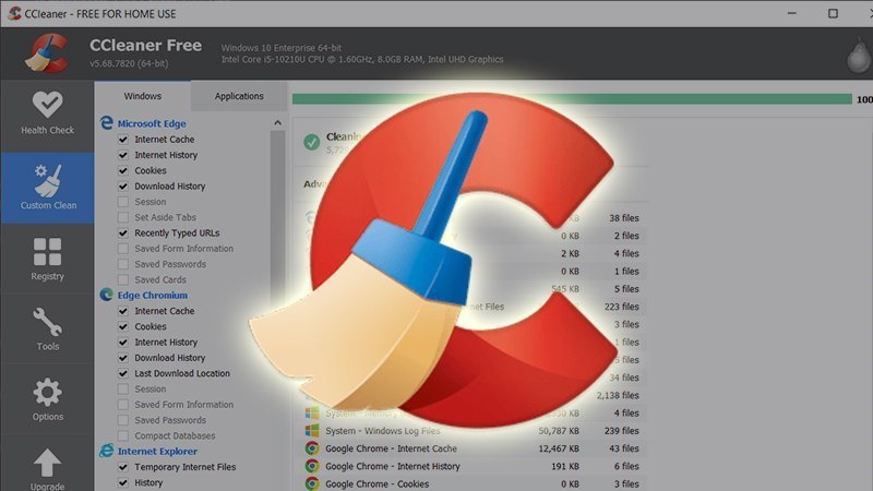 Phần mềm dọn rác máy tính CCleaner được nhiều người tin tưởng sử dụng