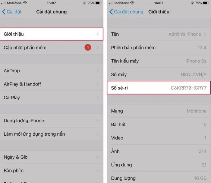 kiểm tra bảo hành iphone