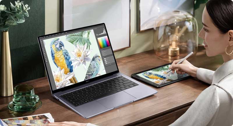 Huawei MateBook 14 với khả năng đa nhiệm