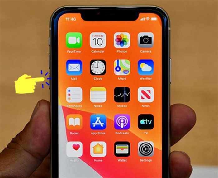 Thực hiện reset lại điện thoại iPhone X để sửa lỗi mất nguồn