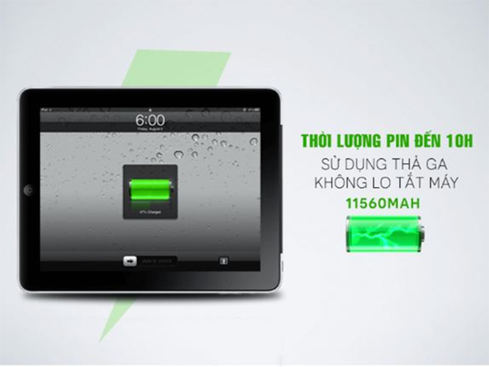 Thời lượng pin vượt trội của ipad mini 4