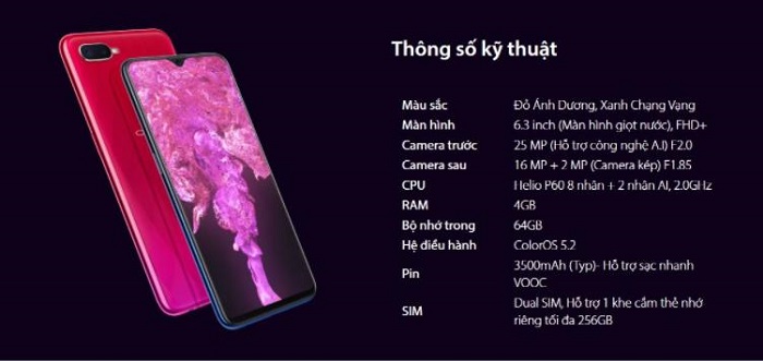 oppo f9 giá bao nhiêu