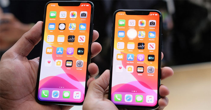 Màn hình iPhone 11 Pro Max được trang bị công nghệ OLED với 16 triệu điểm màu